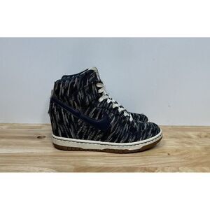 Nike Dunk Sky High Premium Tribal Womens Size 7 Blue Wedge Sneakers 585560-100